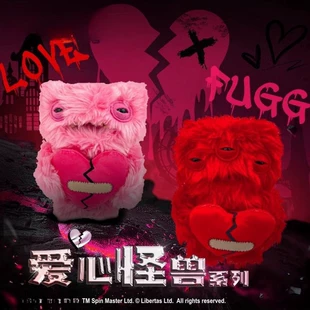 Плюшевая кукла Monster, 23 см, сердечный плюш с зубным декором, пушистая коллекционная