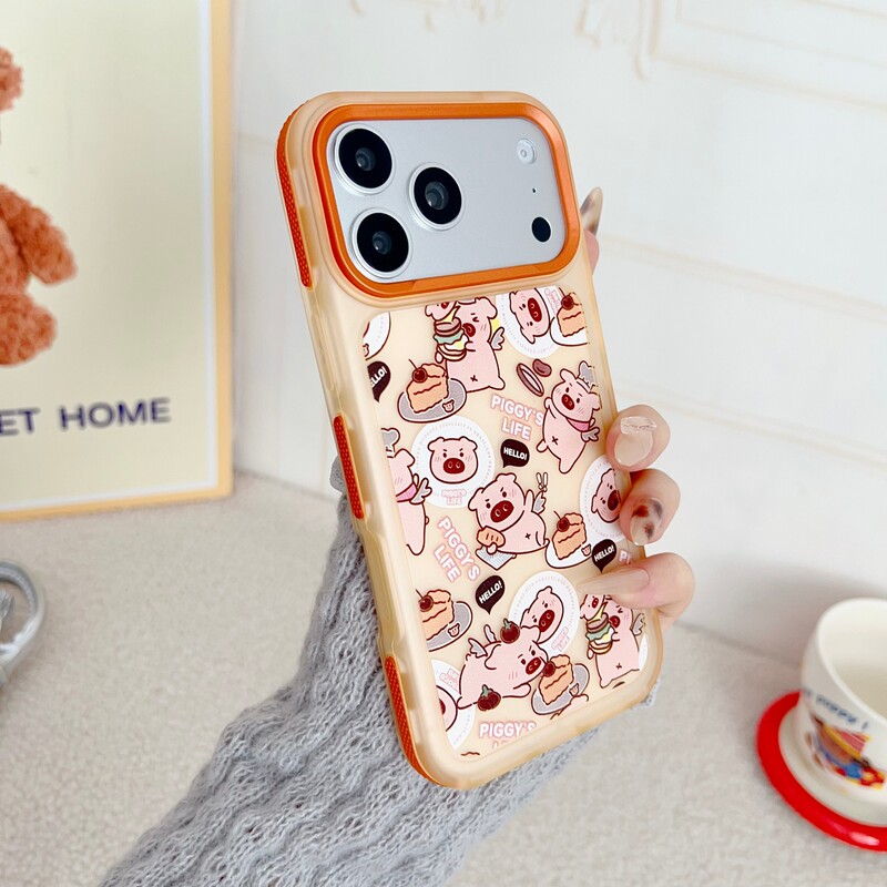 New Colorful Edge Heart-Shaped Cat Litter Design Suitable for Apple 17 Phone Case iPhone 16 Premium 15 Pro Max Simple 12P