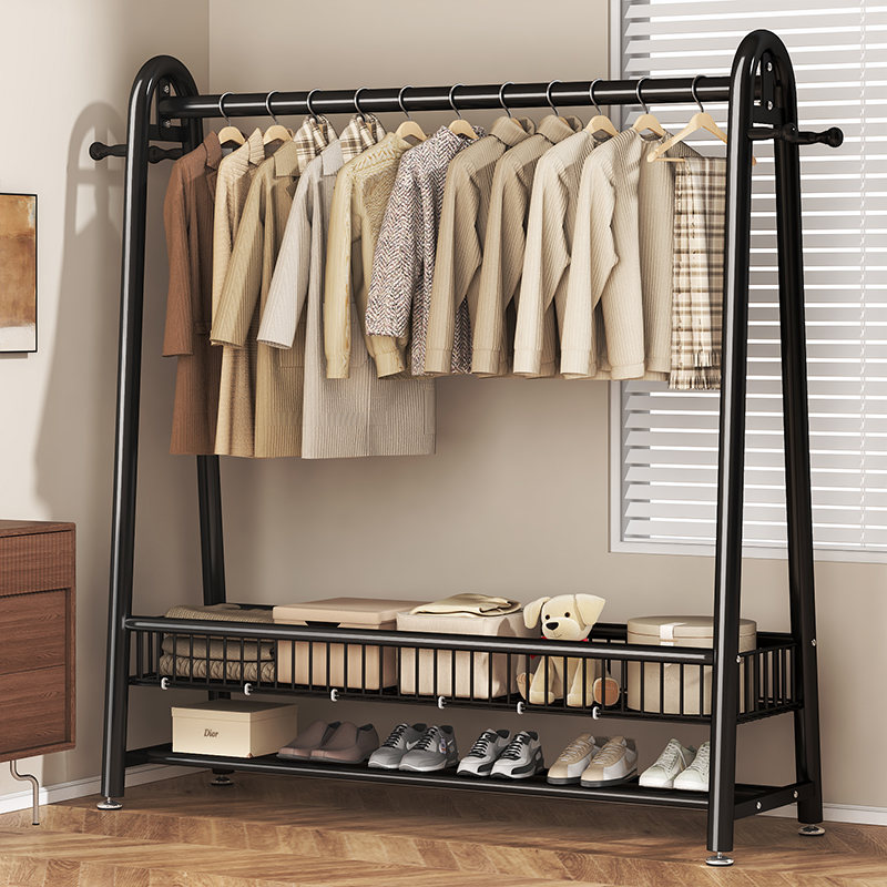 Simple Coat Rack Floor-Standing Indoor Room Clothes Rack Removable Clothes Rack Home Bedroom Clothes Storage Rack