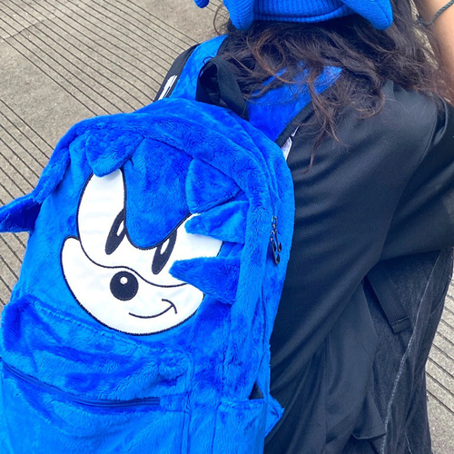  New Large Capacity Student School Bag Sonic Sonic Hedgehog Mouse Backpack Couple Backpack