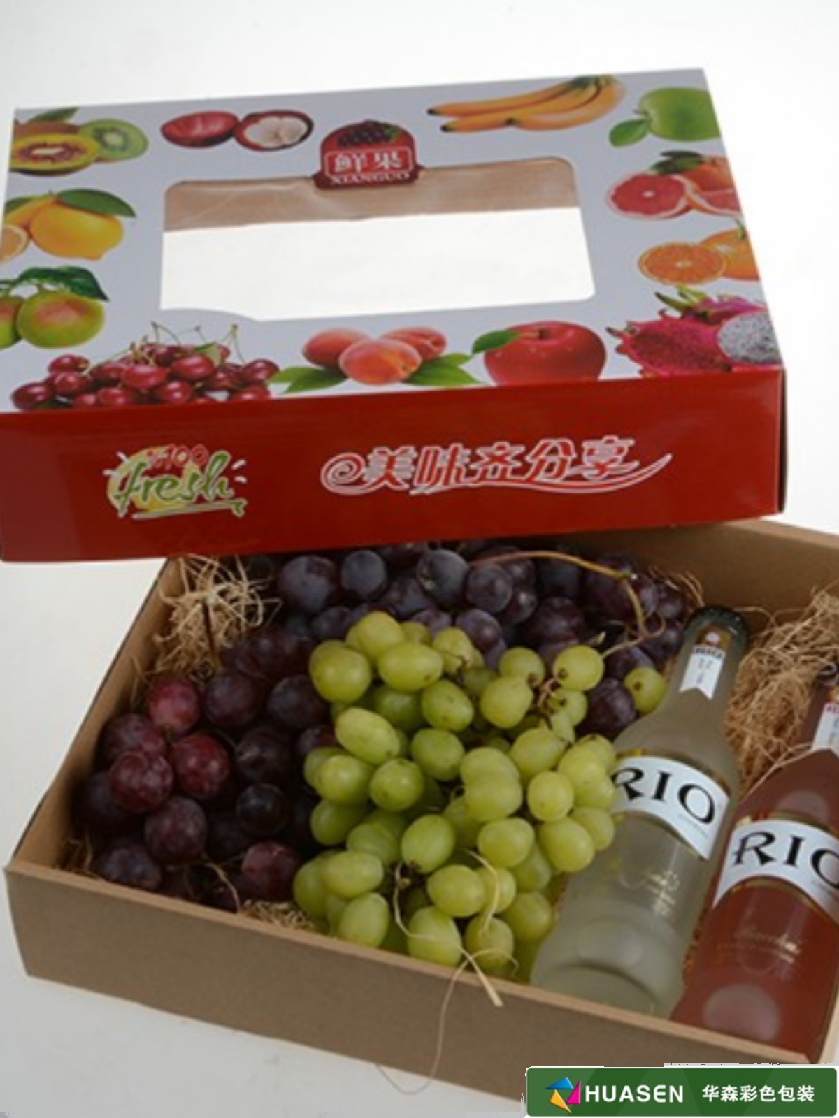 Ventana general pequeña caja de embalaje mediana grande caja de cartón caja de regalo de frutas al por mayor caja de embalaje fábrica de venta directa spot