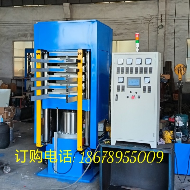 源头厂家货源 自动型四柱式多层热压机150吨600x600手动推拉模板