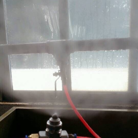 句容市1/4可调角度物料粉体加湿喷头  圆形扇形空气雾化细雾喷头