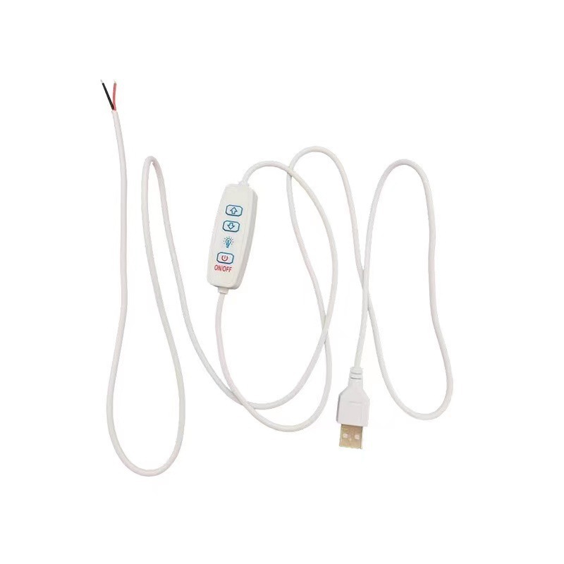 Temperatura de dos colores, atenuación de cuatro botones, línea de interruptor de color, luz de iluminación, luz de espejo LED, luz fresca, luz de maquillaje en vivo, luz de belleza