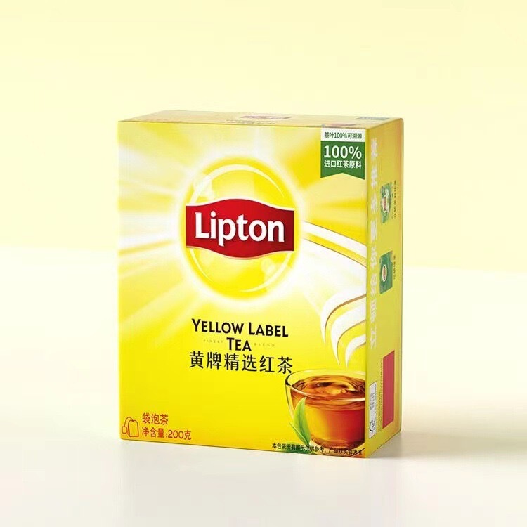 Lipton Black Tea S100 Yellow Label Selected Black Tea Green Tea Jasmine Tea Bags S25 Tea Bags Wholesale