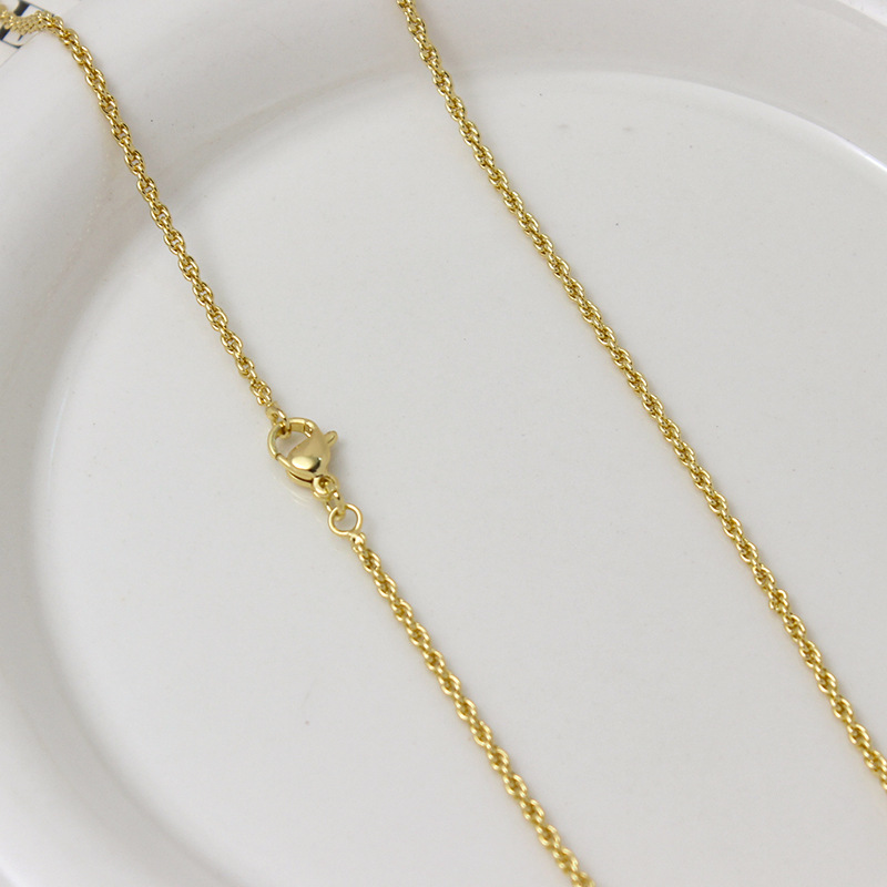4g Weight Chain Jewelry Making Type 45-50cm Jewelry Making Size Lobster Trigger Clasp Closure Clasp Closure Type Jewelry Accessories Classification 1 Piece Quantity Copper Material Geometric Pattern All Seasons Season Plating Design Simple Style Style 1 Piece Copper 45-50cm Jewelry Accessories Chain Simple Style Geometric 12