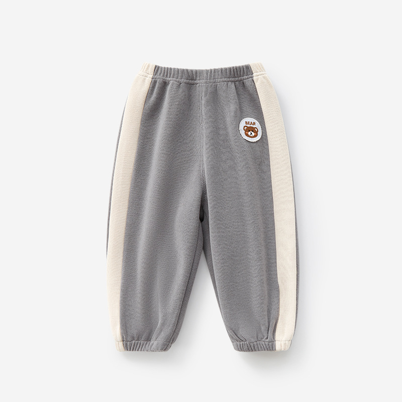Pantalones para bebé para primavera y otoño, adecuados para niños y niñas de 1 a 2 años, pantalones largos informales para niños pequeños, pantalones deportivos para niños.