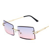 Square fashionable brand sunglasses, European style, internet celebrity