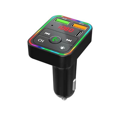 Car Mp3 Player Bluetooth Receiver Mobile Phone Charger Qc3.0 Fast Charging Supports Tf Card U Disk Music Playback (FM Modulyator) - pdf2-flat-button