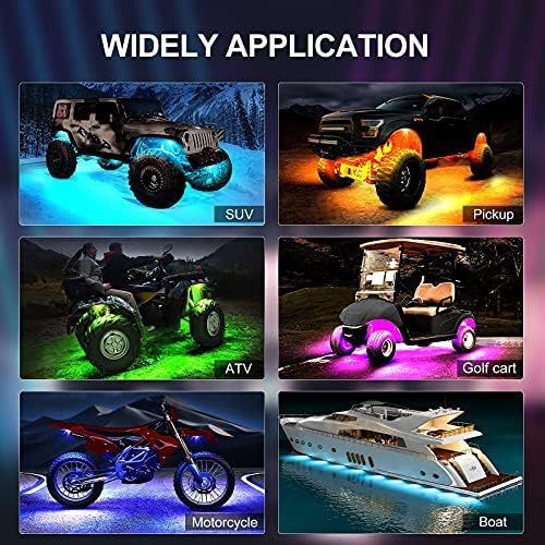 Cross-border explosions car RGB chassis light colorful app control Bluetooth chassis light LED off-road vehicle voice control music