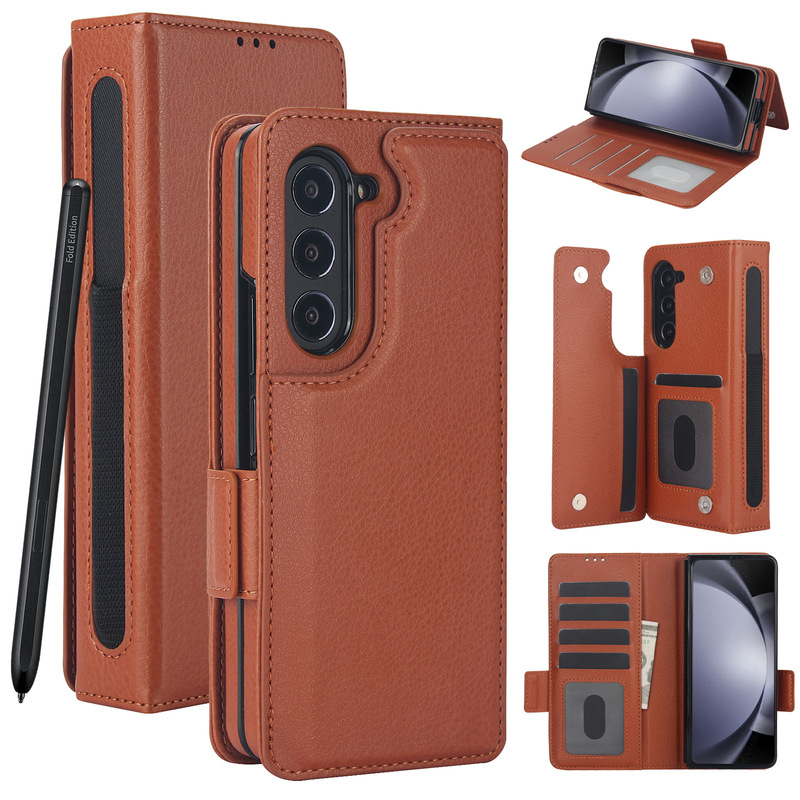 Suitable for Samsung Z Fold8Ultra Pen Slot Card Holder Phone Case Fold 30% off Folding Screen Anti-Fall Protective Cover Suitable for Samsung Z Fold8Ultra Pen Slot Card Holder Phone Case Fold 30% off Folding Screen Anti-Fall Protective Cover