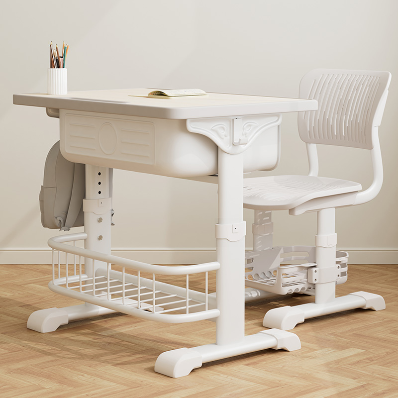 Installation-Free Primary School Student Desks and Chairs Can Be Lifted and Lowered for Home Children's Study Tables and Writing Desks for School Training Classes