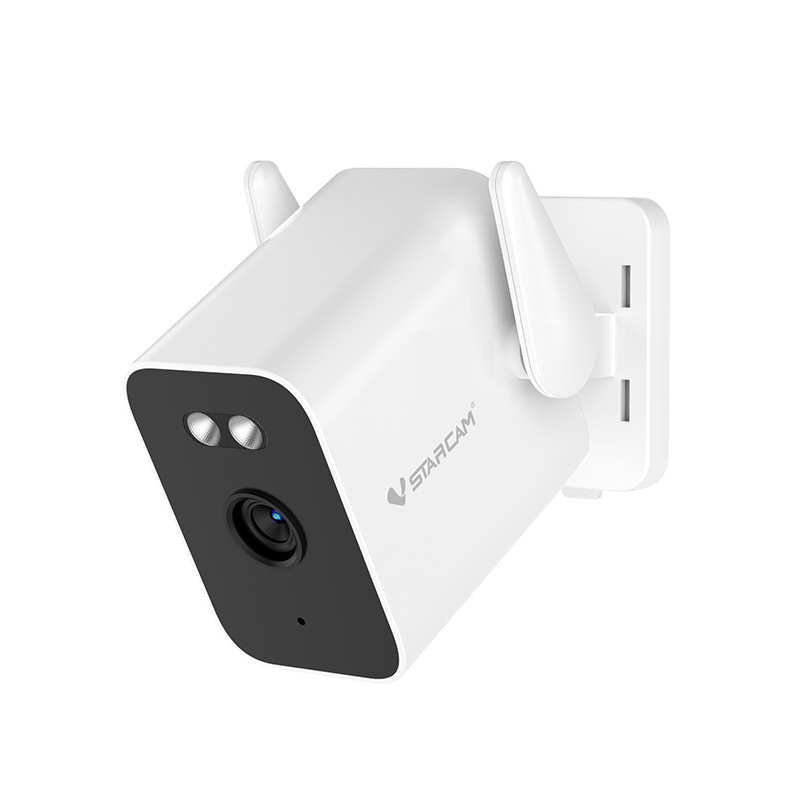 Cámara de vigilancia de alta definición con visión nocturna, sin necesidad de enchufes, para monitoreo remoto en exteriores del hogar, con capacidad de monitoreo nocturno y uso en exteriores.