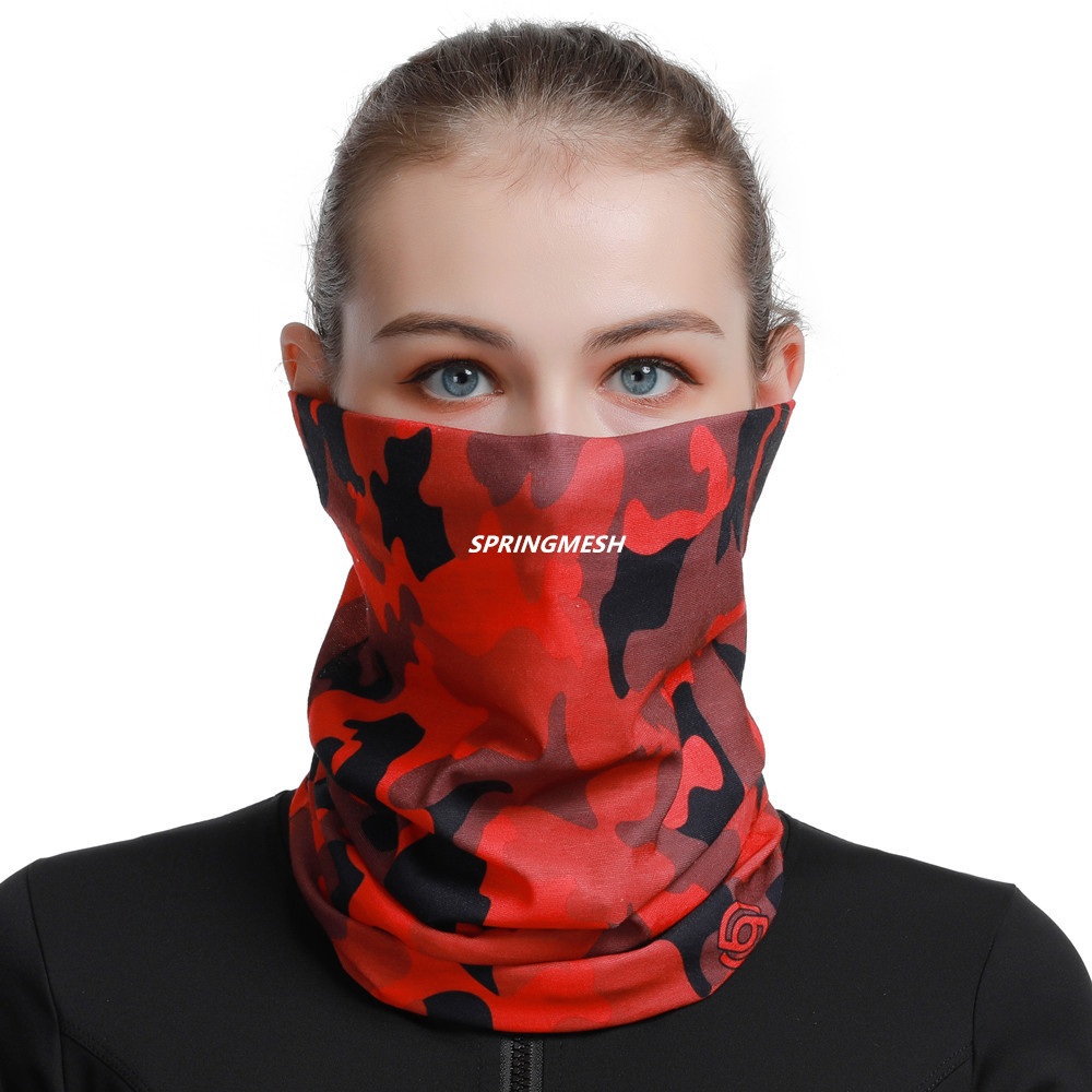Sun protection mask, outdoor hiking sunshade face towel, UV protection camouflage multifunctional seamless magic headscarf