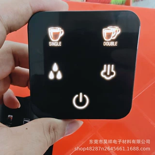 厂家供应薄膜触摸控制面板UV彩印茶色PC面贴 按键标贴开关贴片