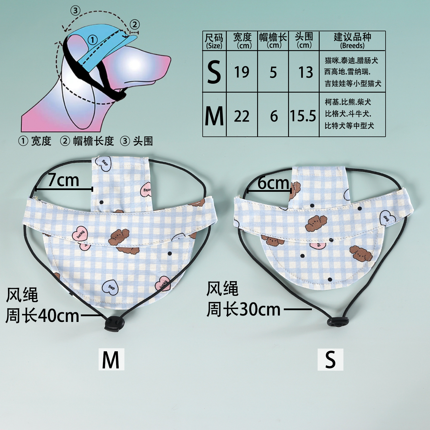 2025 mascota mezclilla estampado a cuadros dibujos animados sombrero para el sol sombrero para el sol gato perro Shiba Inu sale gorras de béisbol con protección solar