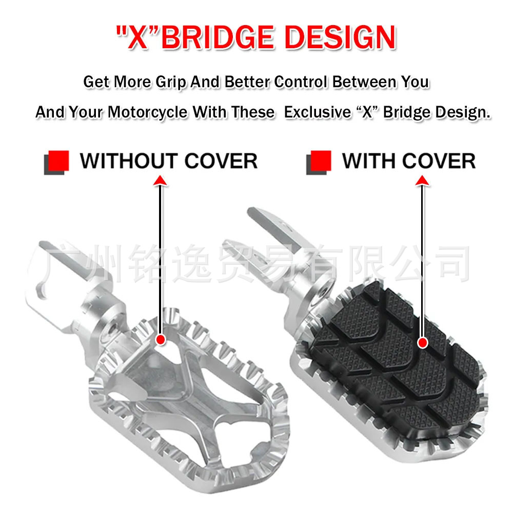Suitable for Bmw F1100/1150/1250Gs Modified Widened Front Footrests, Aluminum Alloy Footrest Accessories