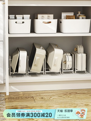 Kitchen cabinet pot holder shelf, place pots under the sink, pot rack inside the cabinet, air fryer integrated baking tray storage