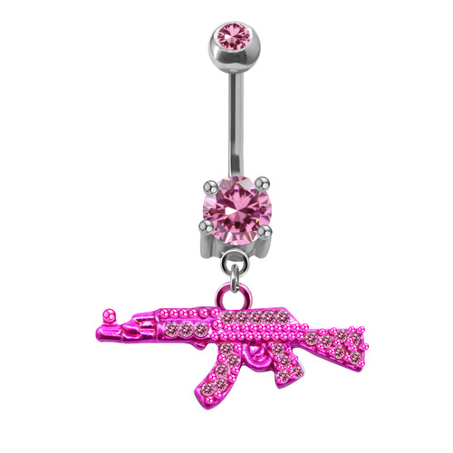 Gaibei European and American cross-border dragon navel ring bat navel ring pistol snake-shaped piercing navel ring navel nail nail