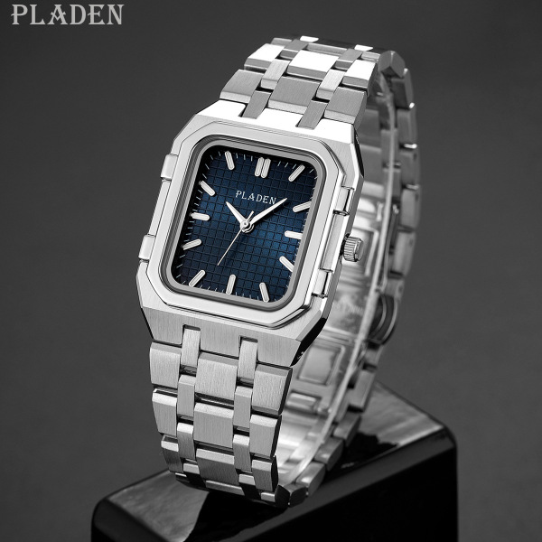 Trend square high quality quartz swiss watch stainless steel