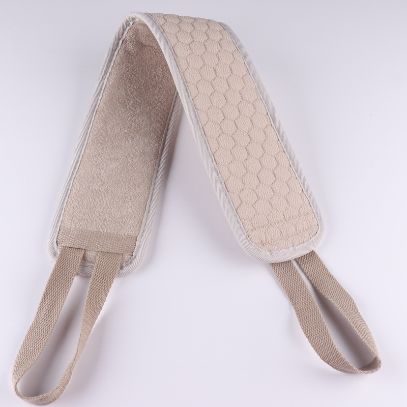 Tira de frotamiento de espalda larga alargada Toalla de baño de vuelta Toalla de baño de doble cara larga engrosada cepillo de baño de descontaminación fuerte y duradero