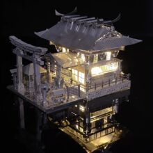 良愿神社3D金属立体拼图DIY手工模型玩具礼品小摆件拼装建筑工厂