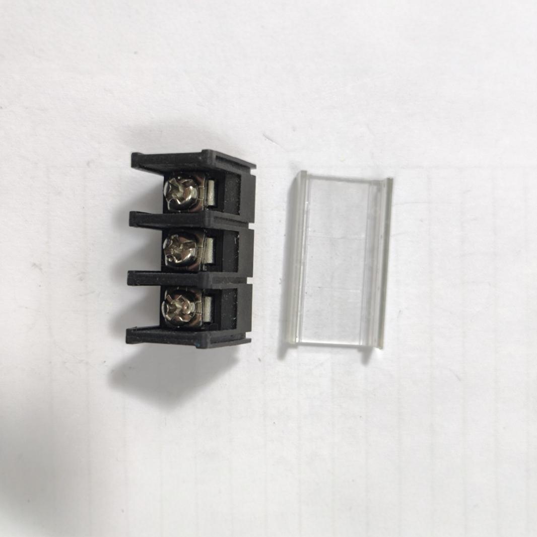 栅栏式接线端子白盖DC25HS-7.62-3P KF28S-7.62-3P 接线排中脚