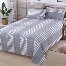 老粗布床单枕套特价单双人两件套三件套格子厚款被单单件一件批发