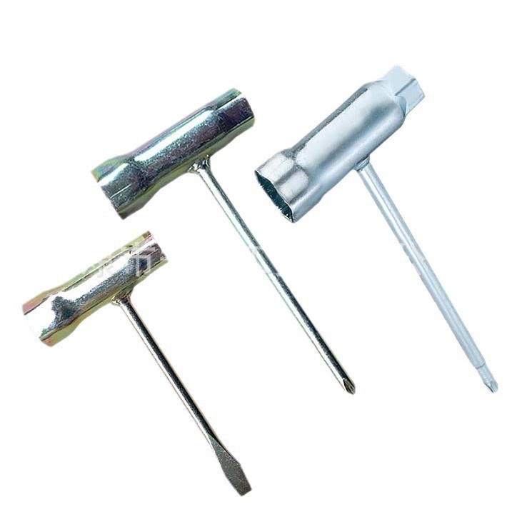 Llave para bujías, motosierra, cortacésped, herramientas para motocicletas, herrajes para soldar, llave inglesa, tuerca de soldadura de cabeza cruzada.