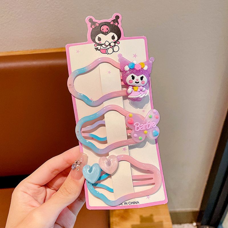 Pinza para el cabello Kulomi Yunduo para niños, pinza para el cabello para niñas, tocado, horquilla para la parte posterior de la cabeza del bebé, pinza bb, flequillo en la frente, clip roto