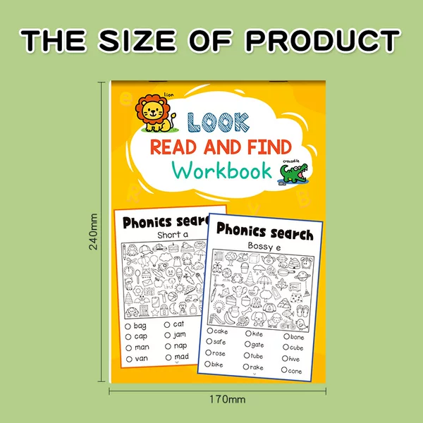 Cross-Border Children's Find-And-Look Phonics Word Search Exercises Focus on Improving Skills through Fun Games
