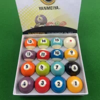 Новый бильярдный шар Kang Yanmeiya One-Eyed 8A из смолы с кристаллами, американский черный 8, черный восьмиконечный шар, шестнадцать цветов, стандартный большой размер.