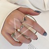 Retro ring hip-hop style, chain, accessory, on index finger, punk style