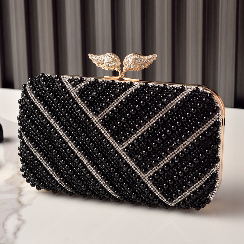 Nueva moda bolsa de cena de perlas bolsa de vestido de fiesta transfronteriza bolsa de banquete de mujer bolsa de mano fábrica venta directa cheongsam bolsa