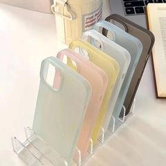 シンプルな肌触りのiPhone17ケース、iPhone16保護カバー、iPhone15マット無地、iPhone13ソフト、iPhone12/11ピンクブルー、iPhone X対応