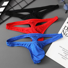 冰丝低腰丁字裤男情趣男裤单丁U凸大囊袋男式丁字裤Ｔ裤男内裤