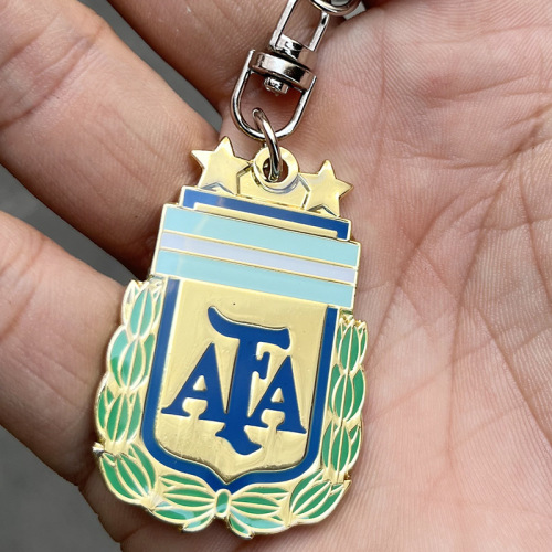 Football fan supplies Brazil Netherlands Italy France England Spain alloy keychain key chain