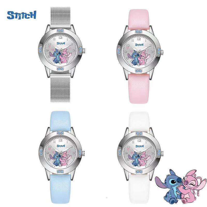 Manufacturer Wholesale New Cartoon Women's Watch, Small and Exquisite, Alloy Diamond-Encrusted Leather Strap Student Watch, Quartz Watch