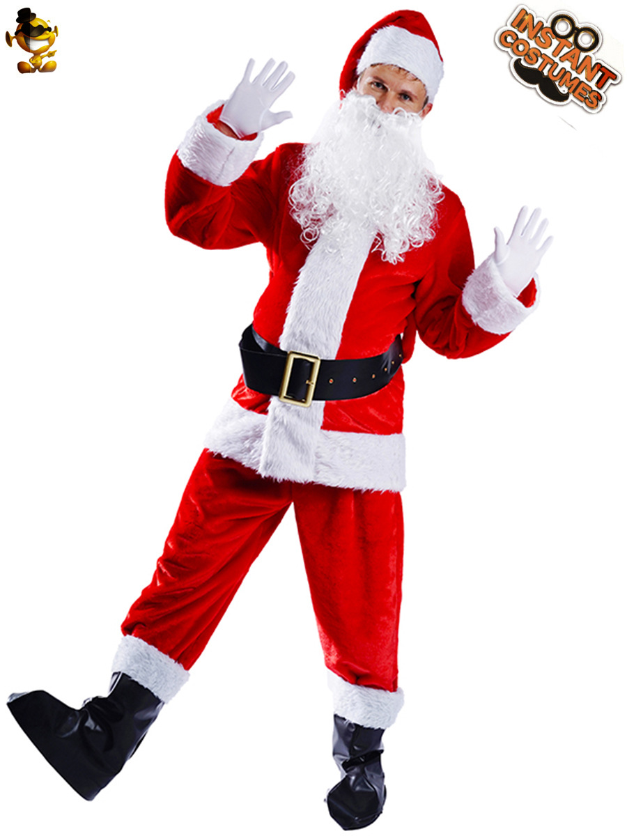 Santa Claus traje de Navidad traje transfronterizo para el juego de fiesta de disfraces