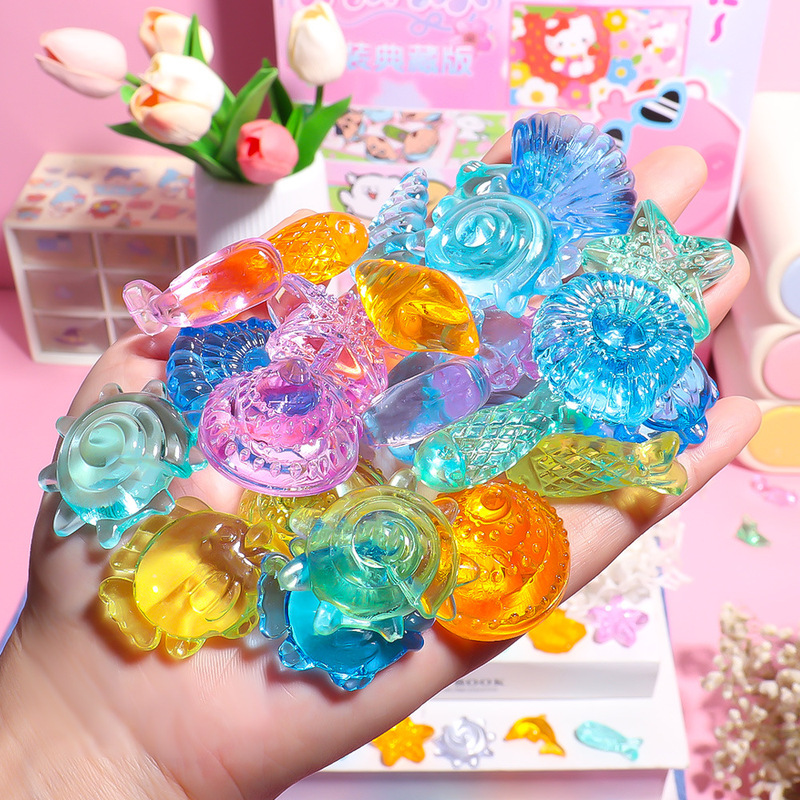 Acrylic Children's Gemstone Toy Diamond Ring Kindergarten Children's Gift Reward Toy Matching Accessories Material