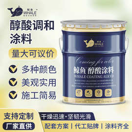 户外金属栏杆钢结构醇酸调和涂料 易施工装饰防锈翻新涂料 现货