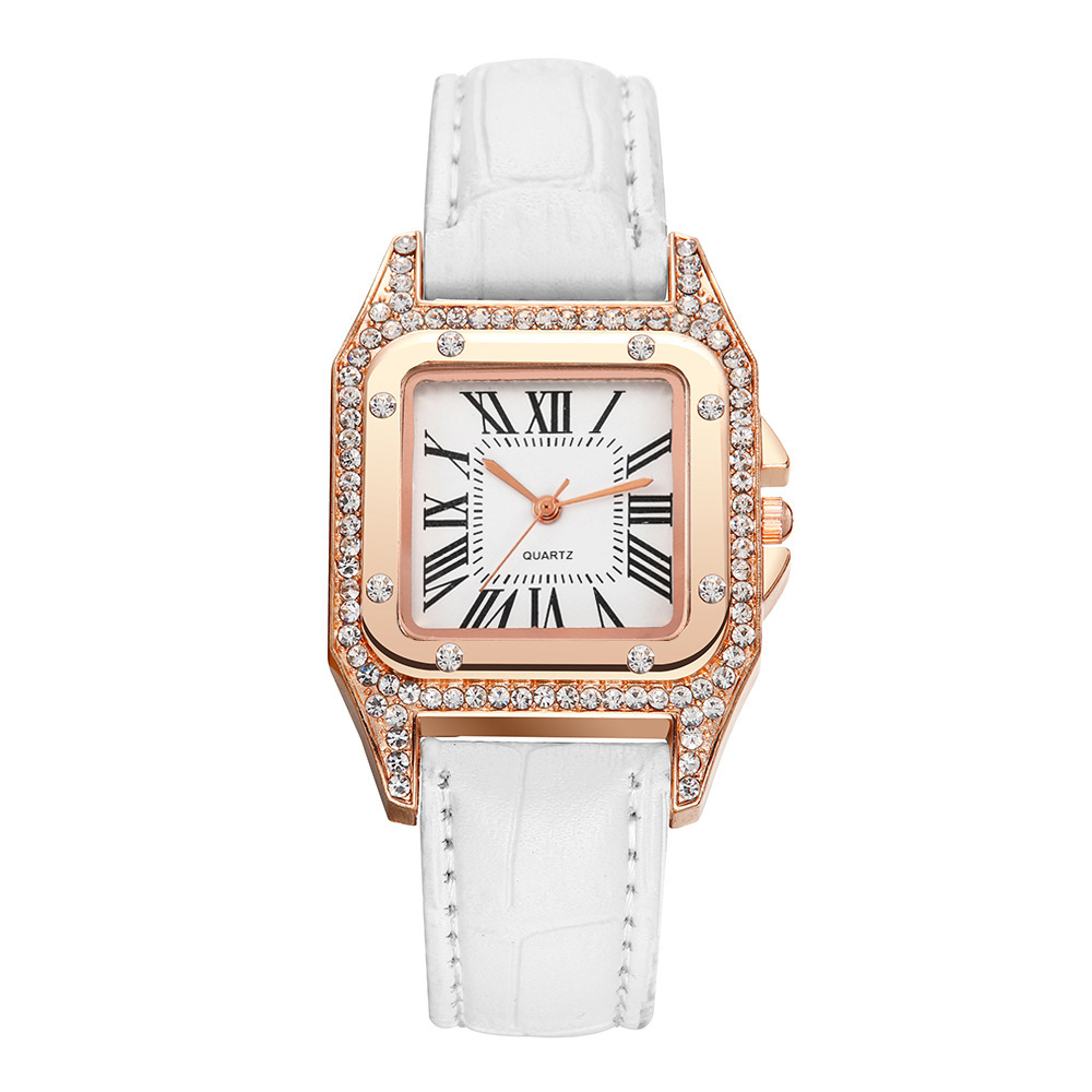 Internet Red mood teemant naiste vöökell naiste kvartskellade tootjad hulgimüük Naiste kellakaart väikesele ruudukujulisele kellale_voghion.com