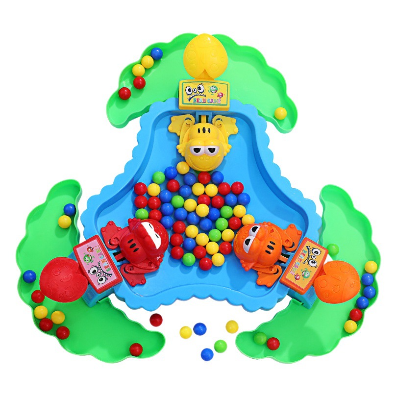 Rana comiendo frijoles Douyin mismo estilo juguete para niños niño loco codicioso Doudou juego de rompecabezas de escritorio interactivo entre padres e hijos