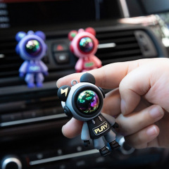 Car air vent aroma diffuser car air freshener air conditioning vent car decoration supplies, full set of car car cartoon astronaut in space