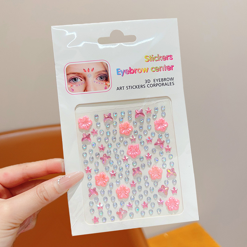 3D Colorful Butterfly Crystal Diamond Stickers Cute Acrylic Stereo Stickers Girl Reward Decorative Stickers