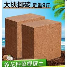 椰砖营养土种菜通用型脱盐椰糠大块耶砖土乌龟冬眠养花土壤种植土