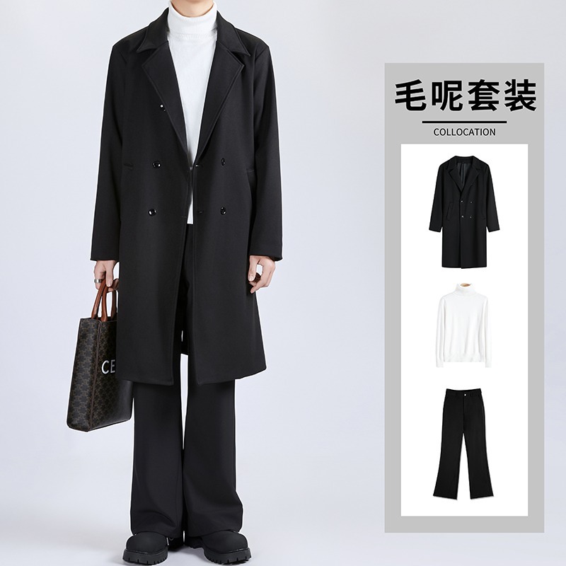 검은색 재킷/스웨터/바지