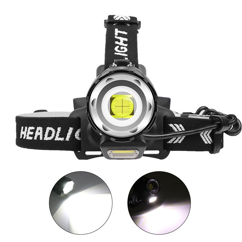 Transfronterizos nueva luz de zoom de largo alcance luz alta luz de pesca al aire libre multifuncional luz de iluminación de luz alta luz luz de luz