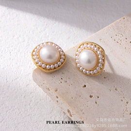 耳钉;项链;天然珍珠耳饰