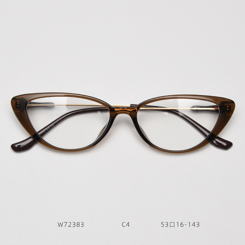 Retro Cat Eye Glasses Frames For Women Small Tr90 Stylish Specs_voghion.com